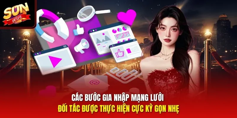 Các bước gia nhập mạng lưới đối tác được thực hiện cực kỳ gọn nhẹ